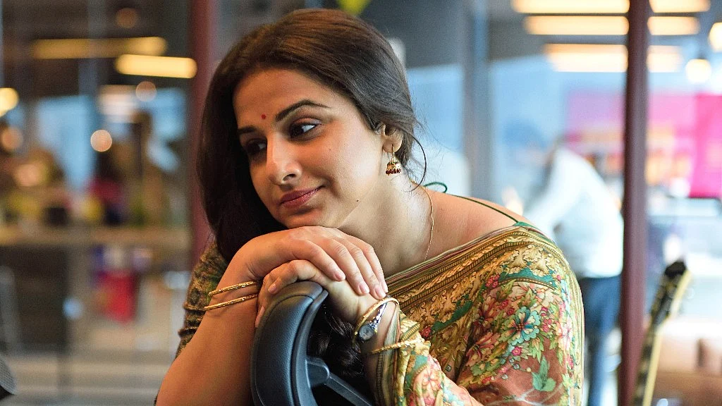 Vidya Balan’s candid click from the sets of <i>Tumhari Sulu. </i>