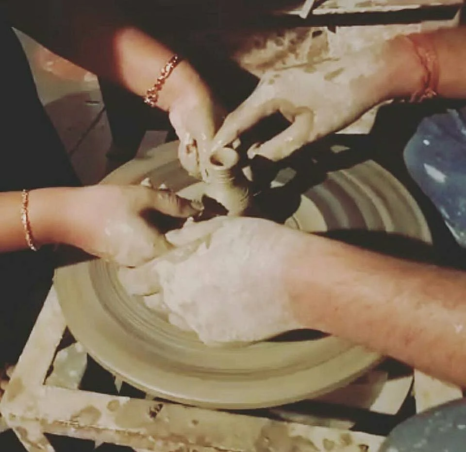 The making of a terracotta pot.