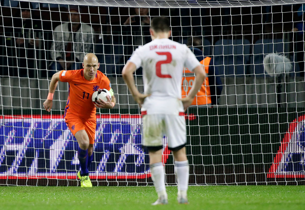 Robbin signed off after Netherlands failed to reach the 2018 World Cup finals despite a 2-0 win over Sweden.
