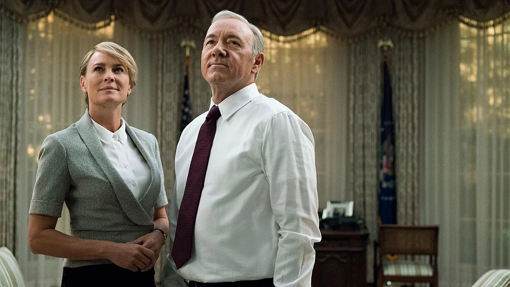 Robin Wright and Kevin Spacey in <i>House of Cards.</i>
