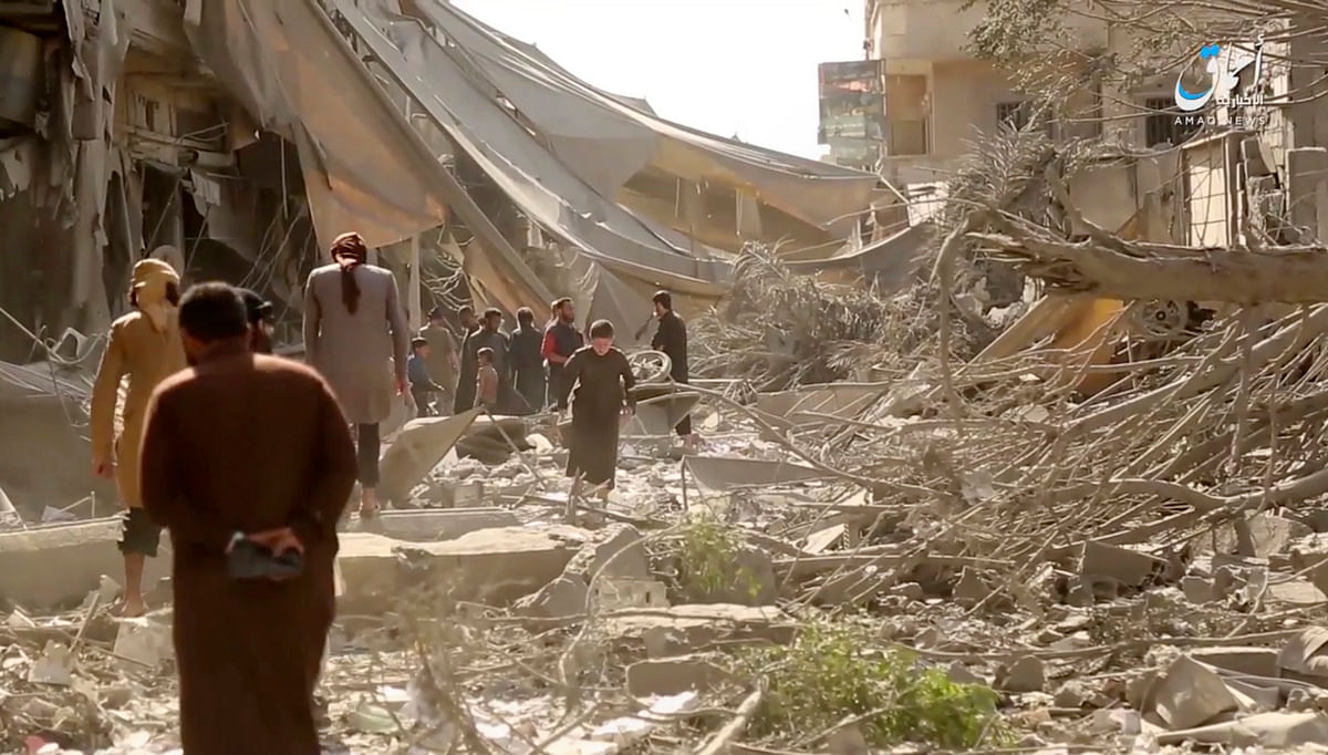 Shocking drone footage that shows the devastation of Raqqa, Syria under ISIS occupation