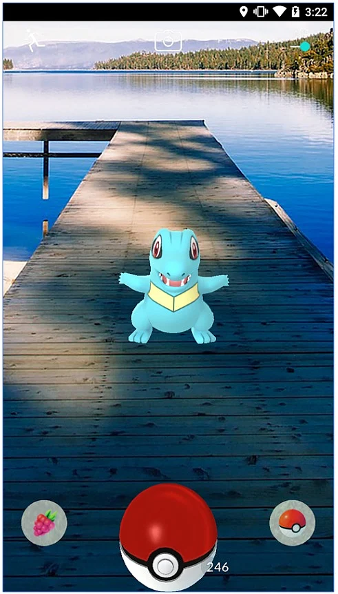 Pokemon Go is one of the most popular AR apps. 