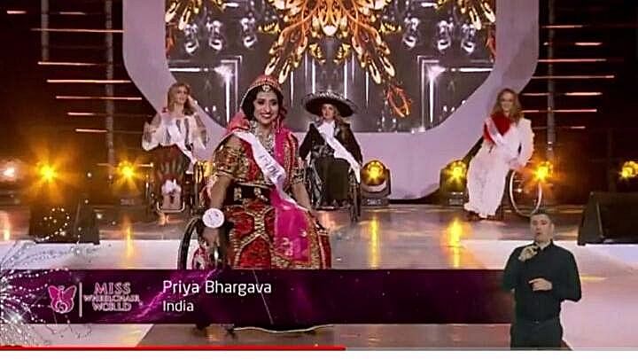 Hi, I am Priya, Miss Wheelchair World 2017 finalist.