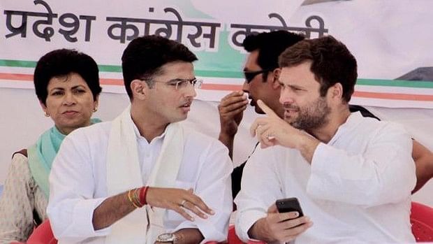 File photo of Congress vice president Rahul Gandhi and party leader Sachin Pilot. (Photo: PTI)