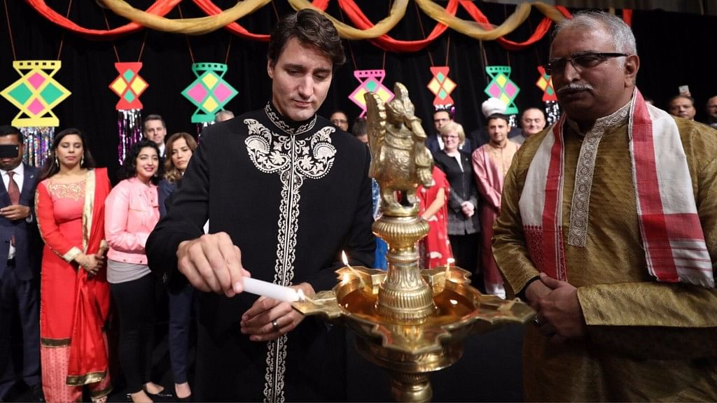 Trudeau celebrating Diwali in Ottawa
