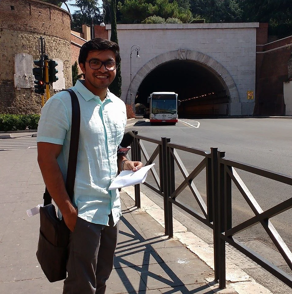Times Now reporter Tamal Saha.