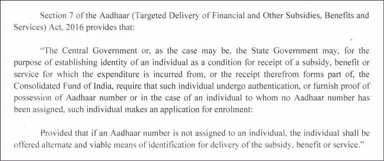 Here’s the circular UIDAI issued after a Jharkhand girl allegedly starved to death because she didn’t have Aadhaar.