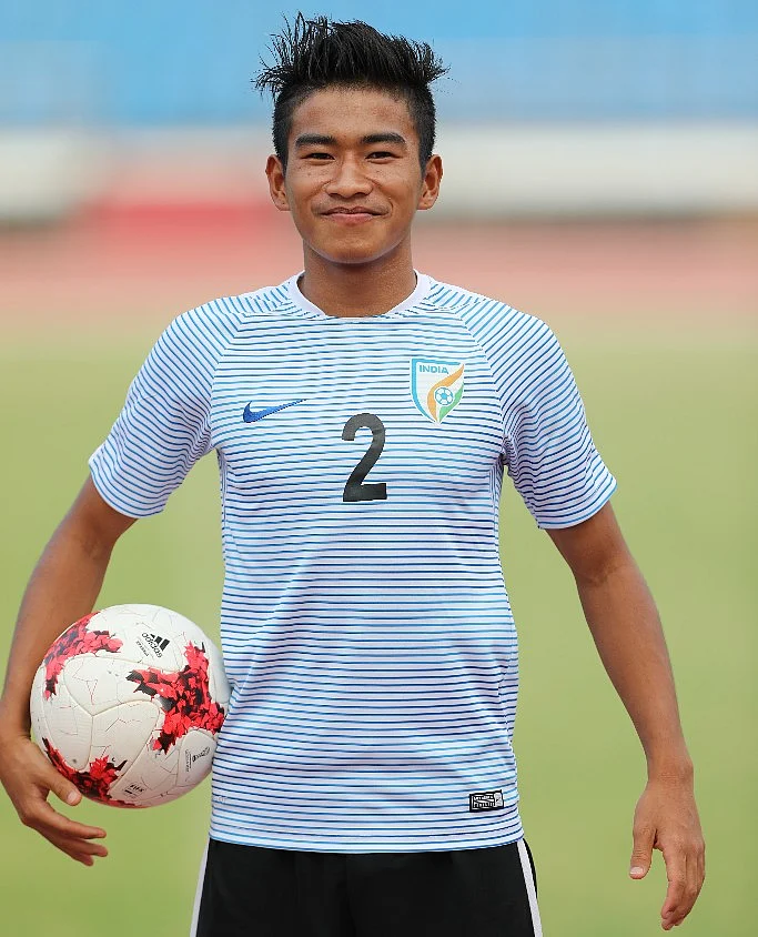 Boris Singh plays as a defender in the U-17 team.