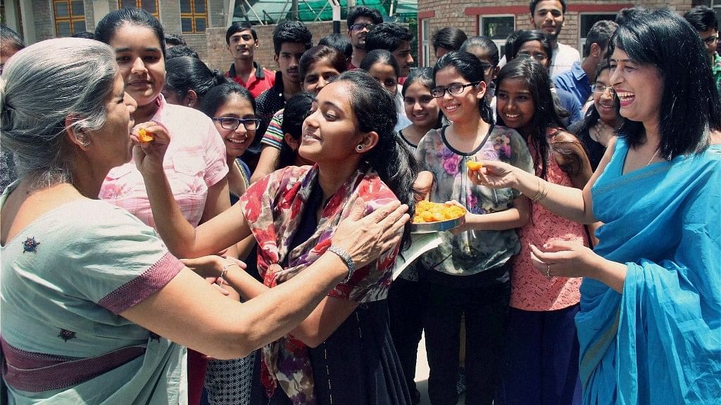 Students celebrate their success after announcement of board exams. Photo used for representational purpose.