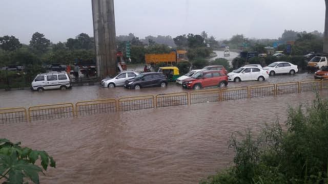Heavy rains left the city crippled with severe water-logging and traffic jams.