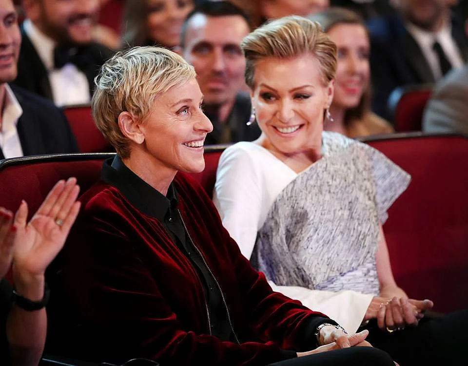 Ellen DeGeneres and partner Portia De Rossi. 