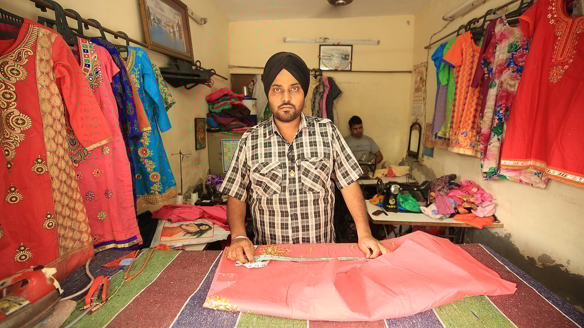 Bhupender Singh runs a tailoring shop in Tilak Vihar. His father was killed in 1984.&nbsp;