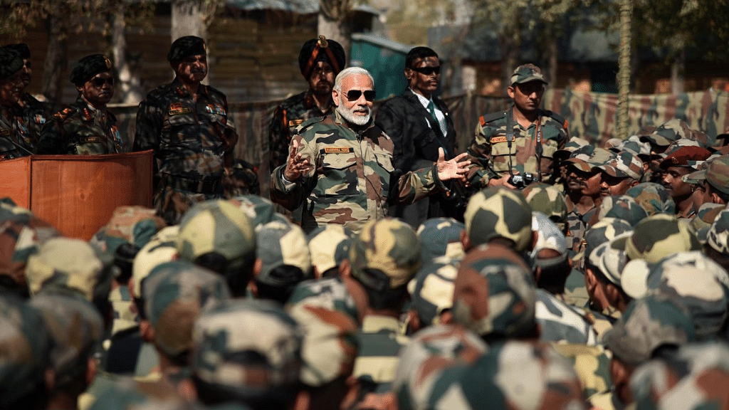 Prime Minister Narendra Modi in Jammu and Kashmir. <i>(Photo: ANI)</i>