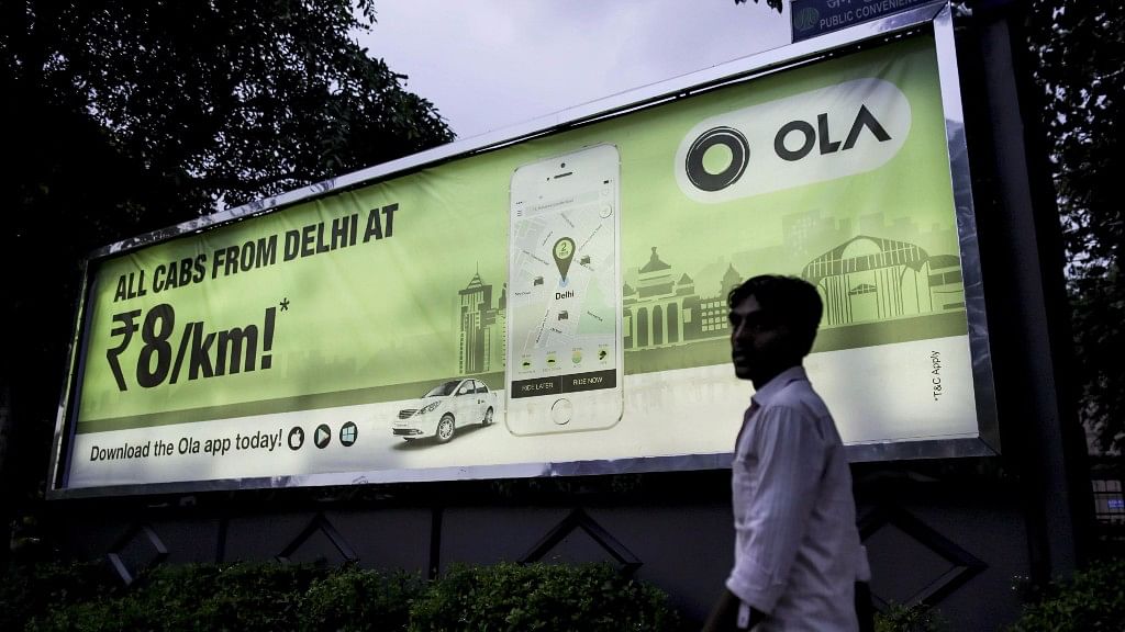 An Ola advertisement in New Delhi, India.&nbsp;