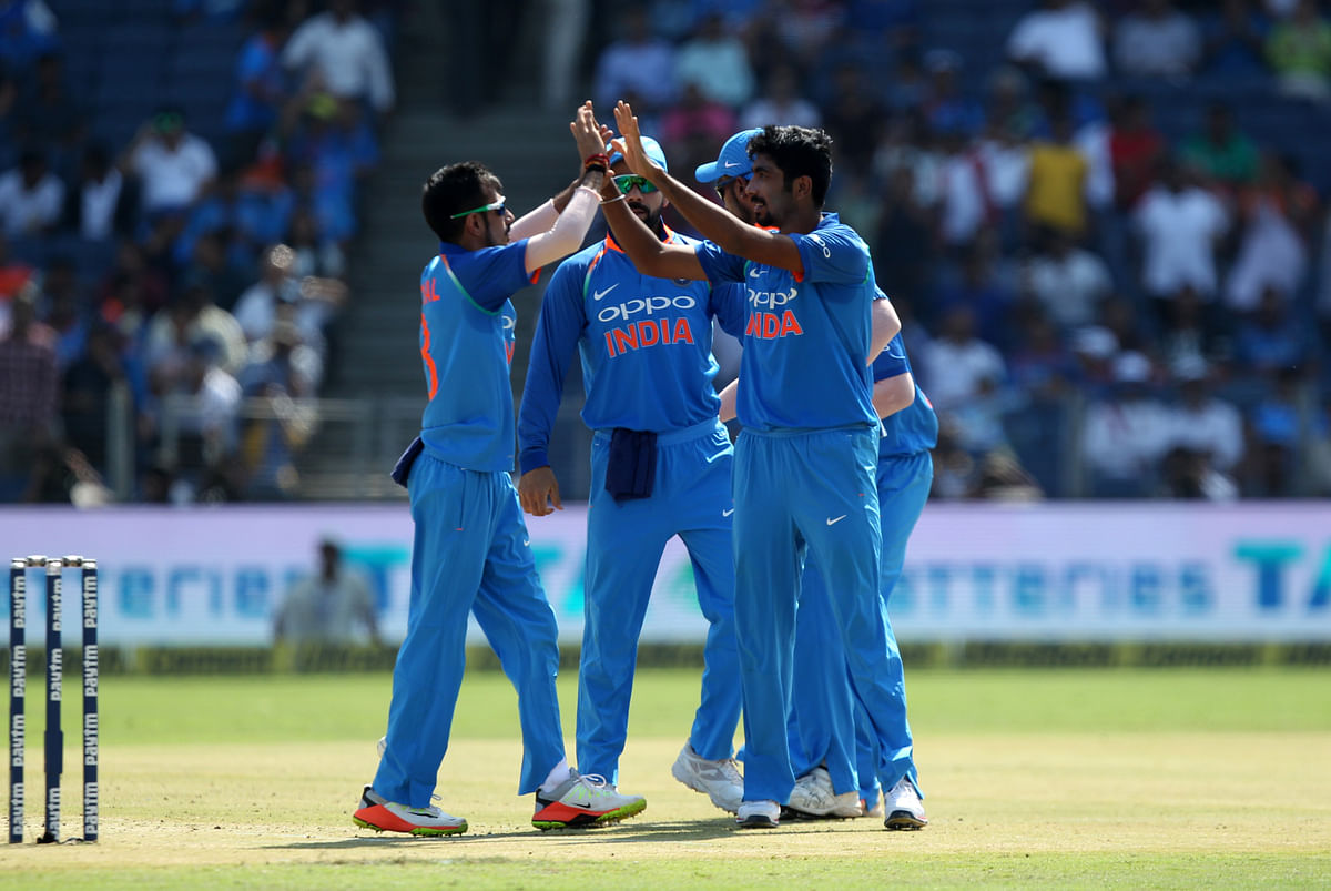 India beat New Zealand by six wickets in the second ODI in Pune on Wednesday.