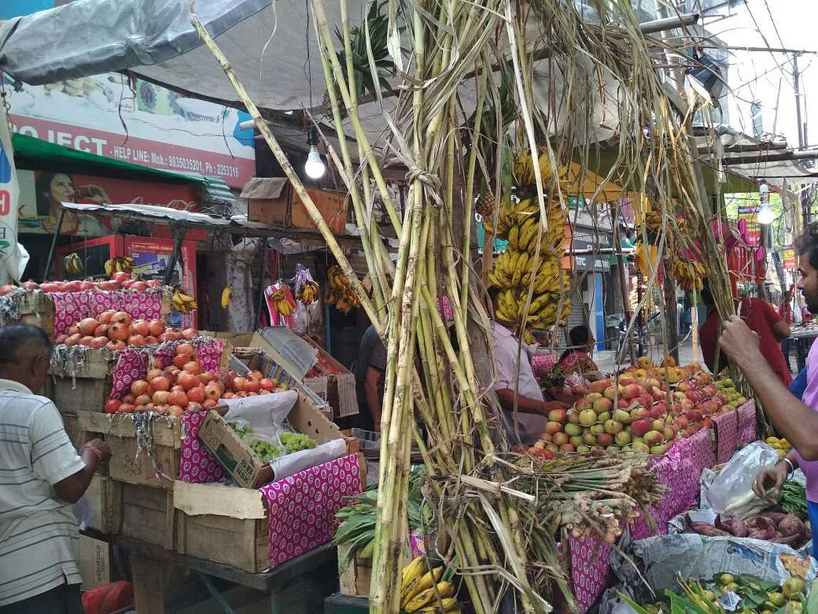 Fruit and vegetable vendors at the festival. <i>(Photo: <b>The Quint</b>)</i>