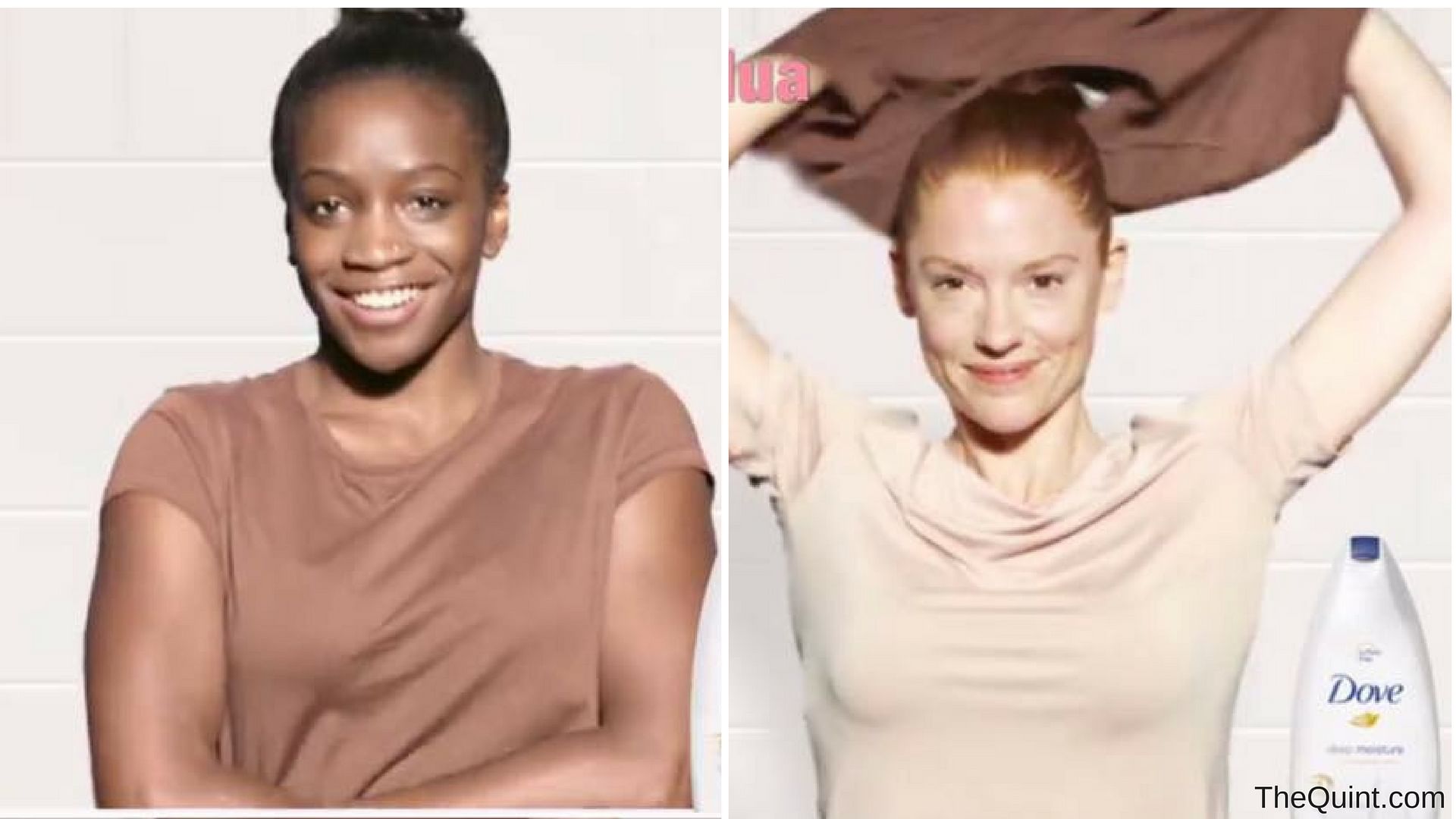 

Screen-grabs from the controversial Dove ad.