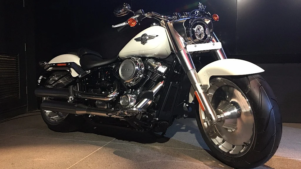 New LED headlights on the Fat Boy
