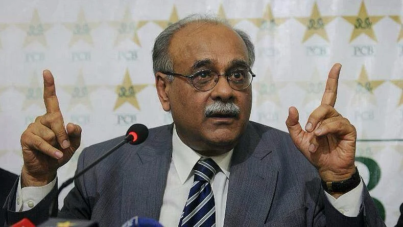 Former chairman of Pakistan Cricket Board Najam Sethi.