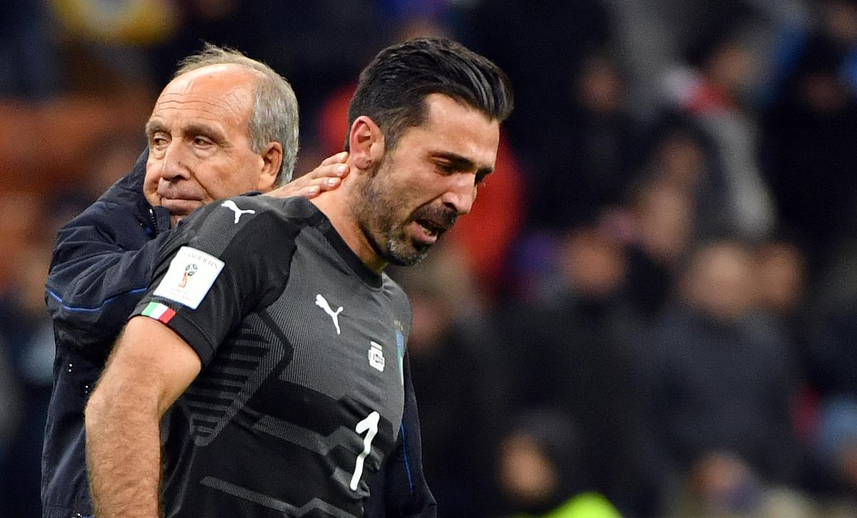 Italy failed to score in both legs of the World Cup qualification playoff.