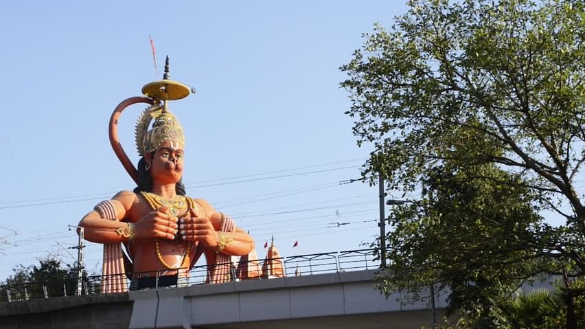 The Delhi High Court had called for Karol Bagh’s 108-foot Hanuman statue to be airlifted and relocated, to avoid congestion.