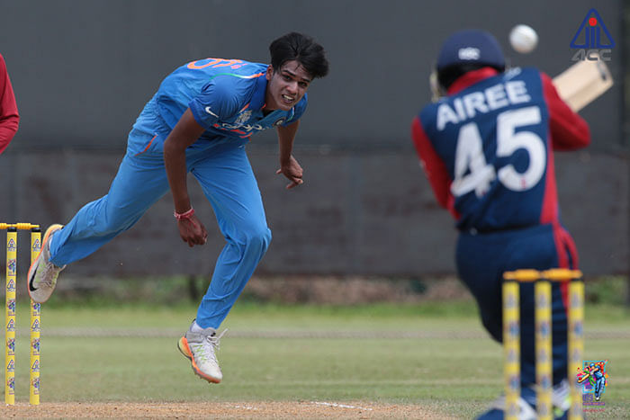 After restricting Nepal to 185 for 5 in 50 overs, India were bowled out for 166 in 48.1 overs.