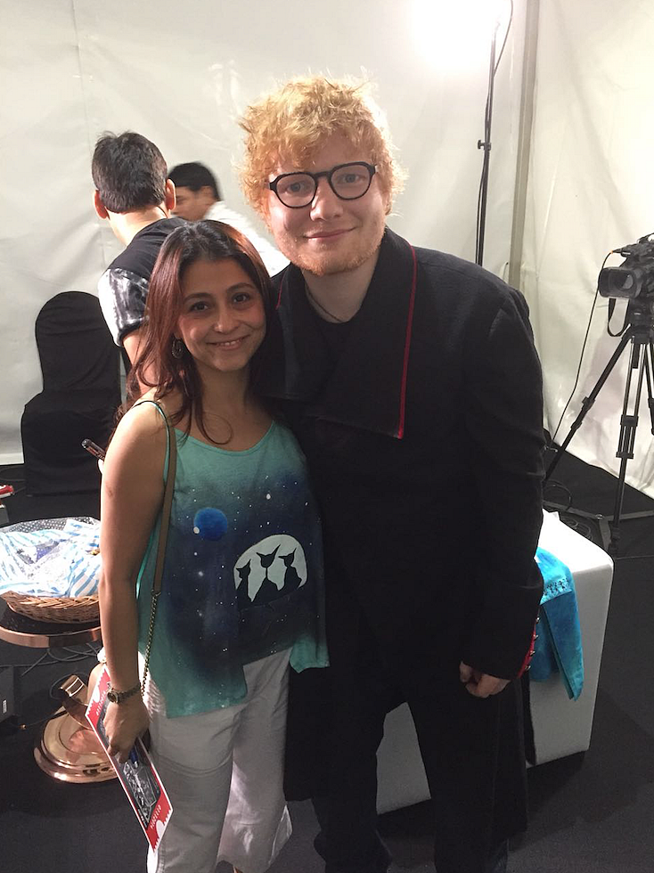Sheeran with Farzana Cama Balpande.