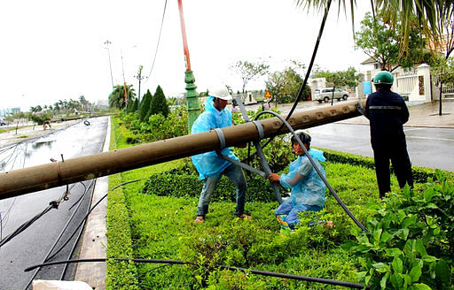 This is the second typhoon to hit Vietnam in a month.