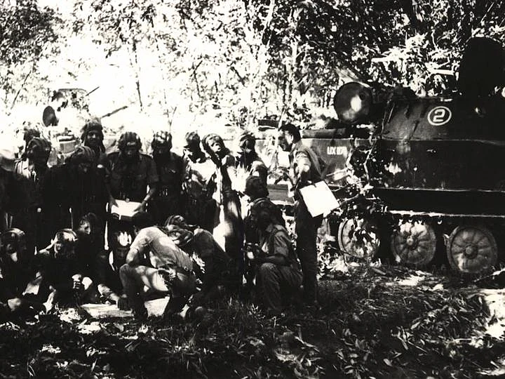 A photograph from the Battle of Garibpur.