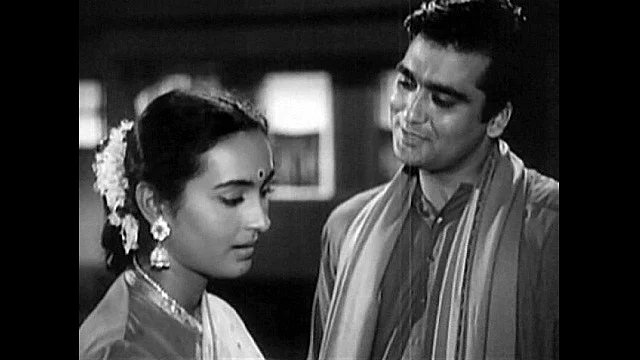 Nutan in and as <i>Sujata </i>with Sunil Dutt.