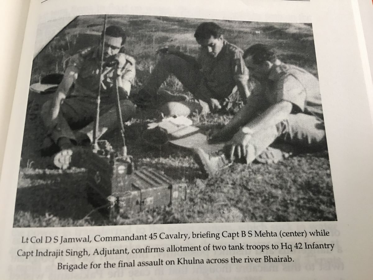 A rare photograph featuring a young Brig Mehta in the centre.