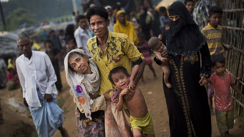 Rohingya refugees in Bangladesh. 
