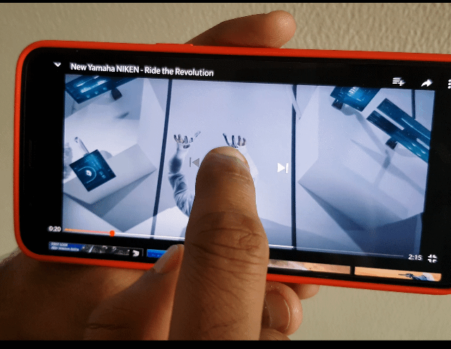 This is how the pinch-to-zoom feature for video works on YouTube. 