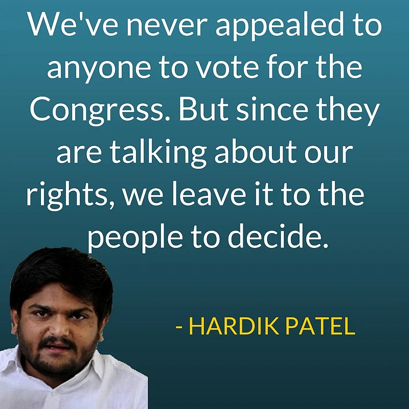 Gujarat Polls: Hardik Says Congress Has Okayed Quota For Patidars