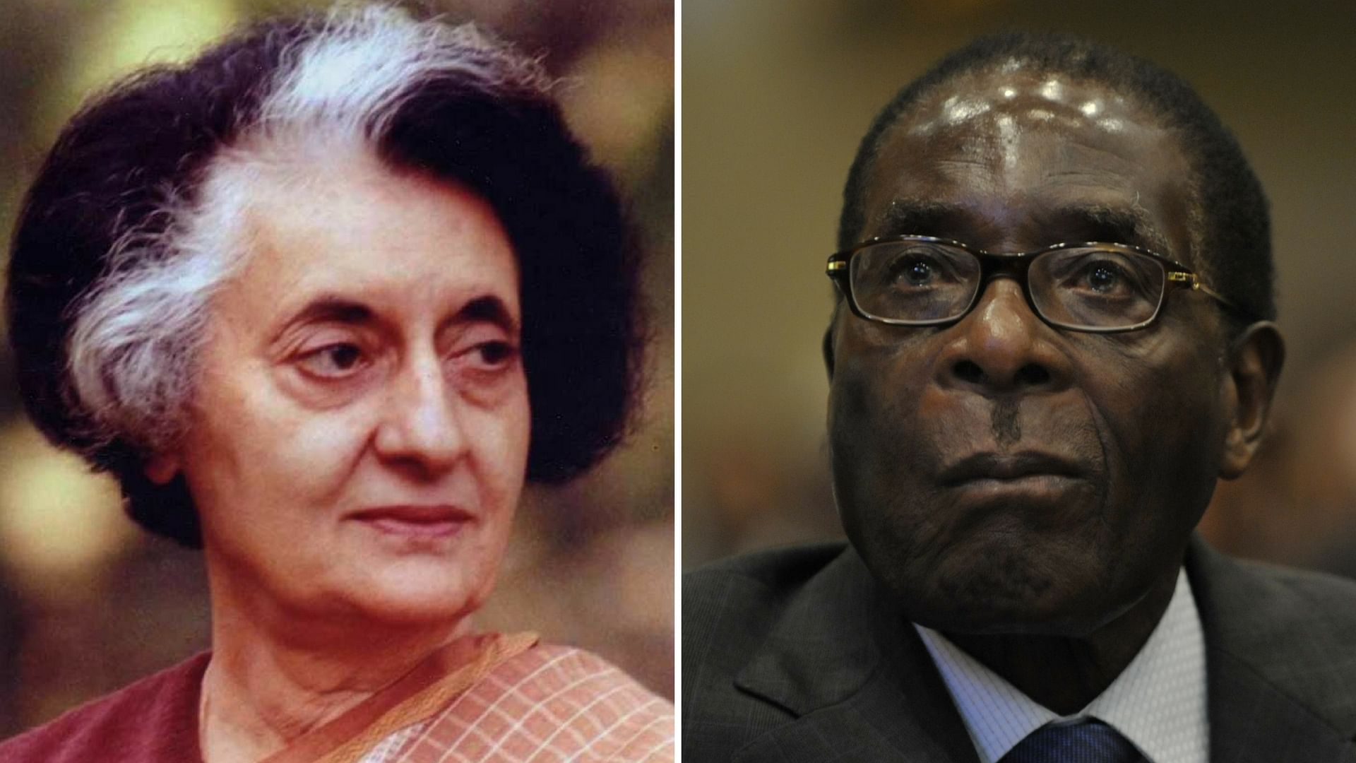Indira Gandhi and the recently ousted Zimbabwean leader Robert Mugabe first met in the eighties. &nbsp;