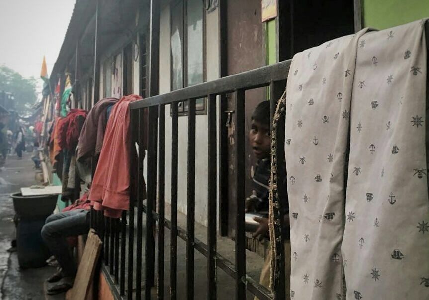 The transit camp has been housing residents of the Kathputli Colony since 2014. 