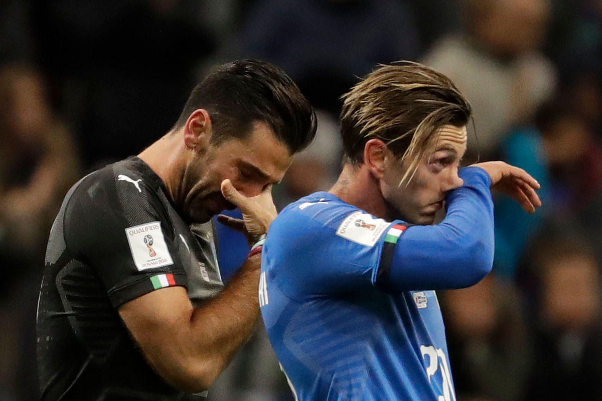 Four-time champions Italy failed to qualify for the FIFA World Cup for the first time in six decades.