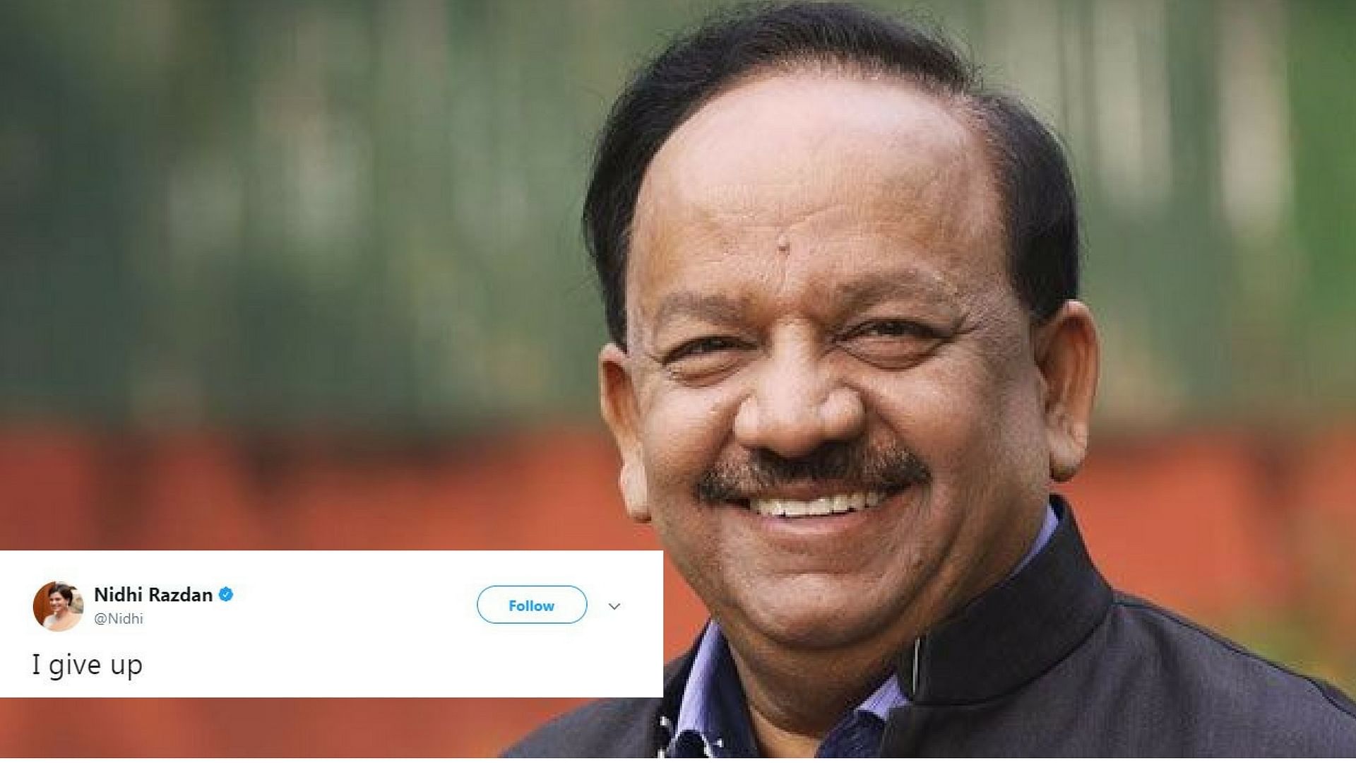 Environment Minister Harsh Vardhan said, “To attribute any death to a cause like pollution may be too much”.