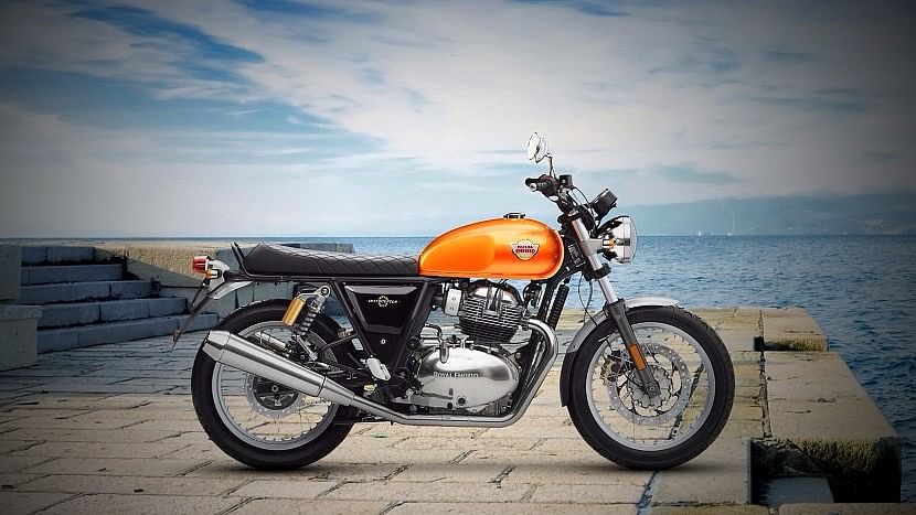 The Royal Enfield Interceptor INT 650 has classic cruiser styling from the 1960s.&nbsp;