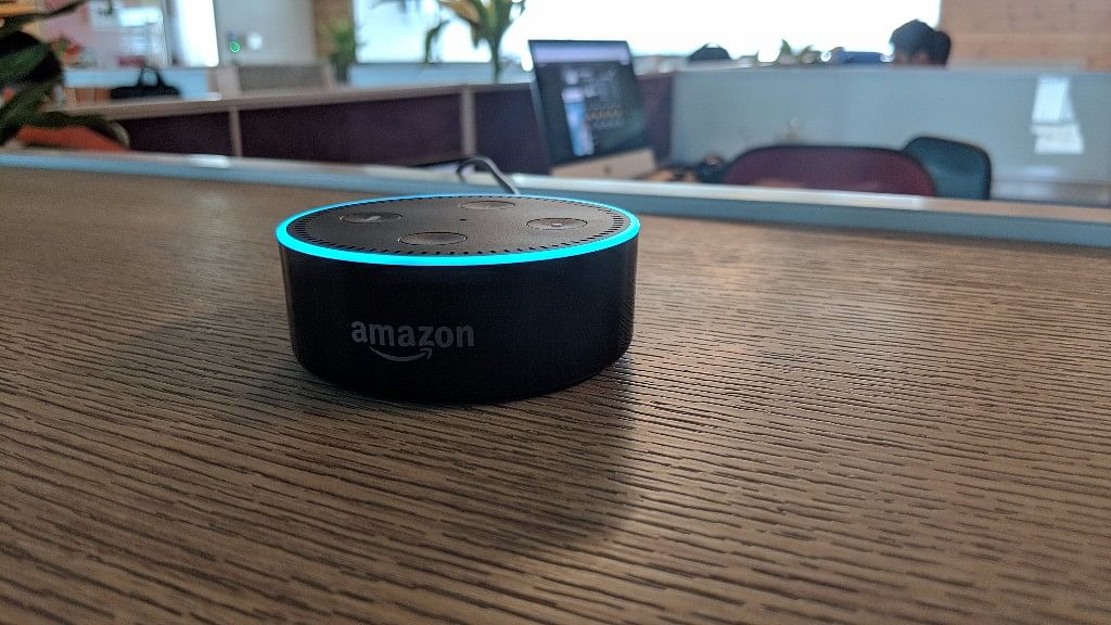 The Alexa voice assistant on the Amazon Echo Dot is constantly ‘listening’ for its wake word.