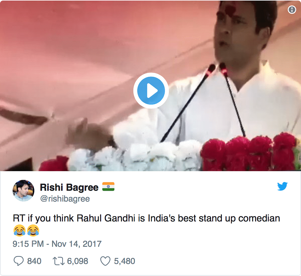 A clip of Rahul Gandhi saying  a machine will be installed that “if fed potato, will give gold in return” went viral