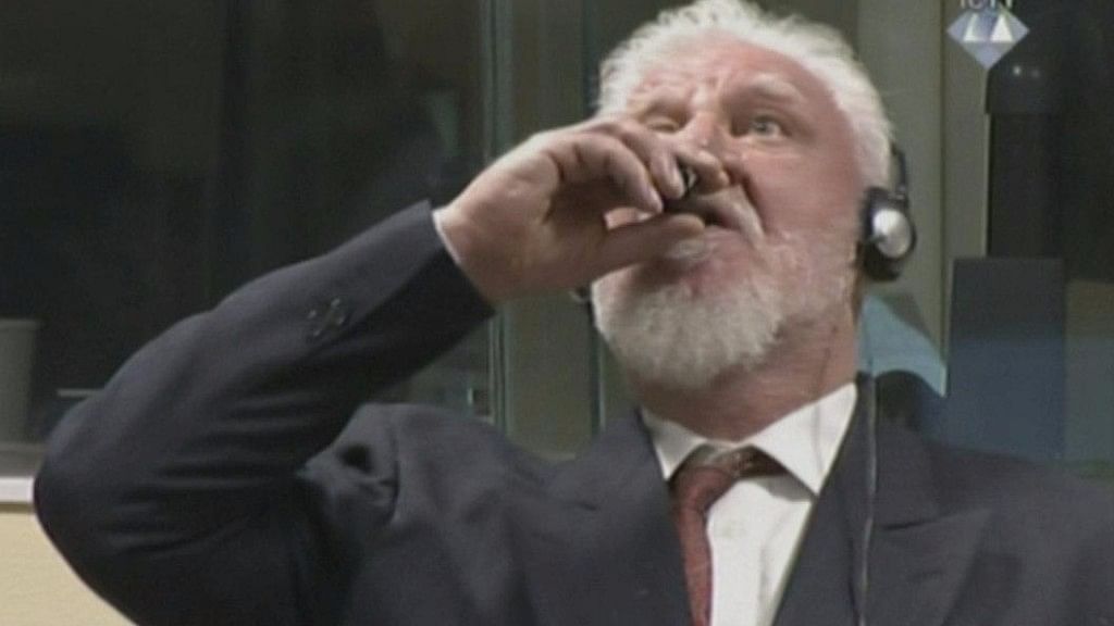 Bosnian Croat General Dies After Drinking Poison in Courtroom