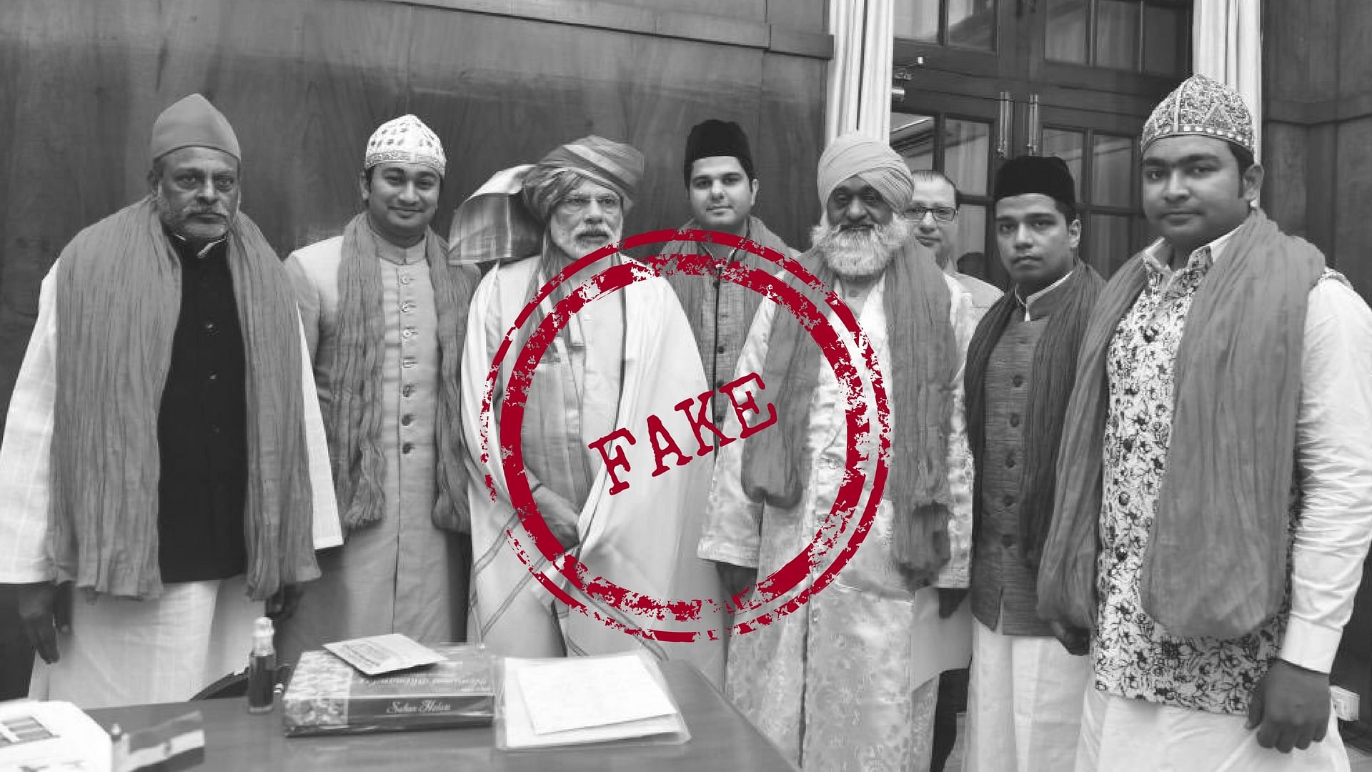 A photo of PM Modi from the Ajmer Sharif Dargah is being given a nefarious spin linking it to the upcoming election in Gujarat.