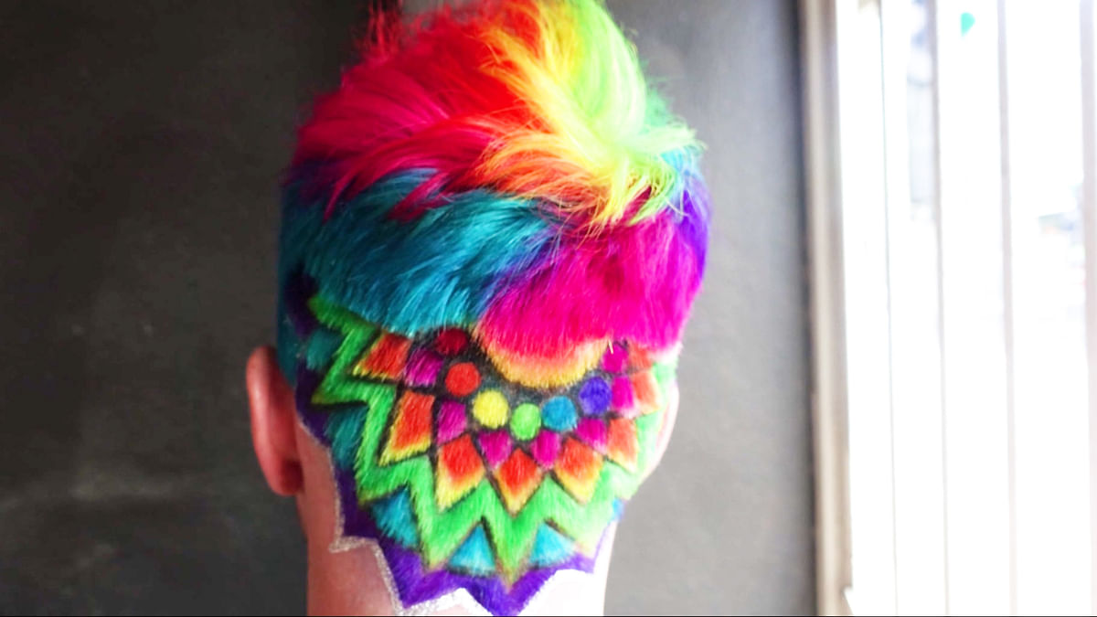 Stylist Celebrates Australia’s Gay Marriage Vote With Rainbow Hair