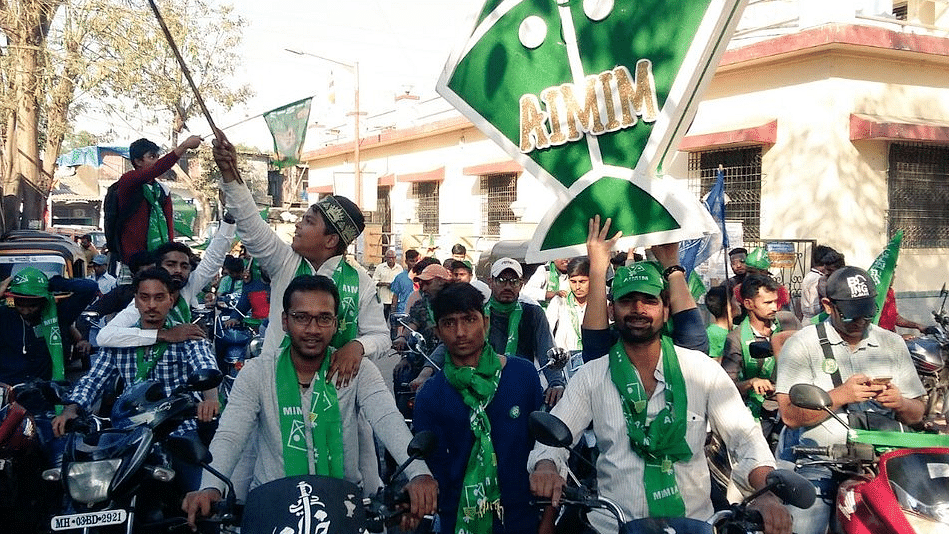 File image of AIMIM supporters.