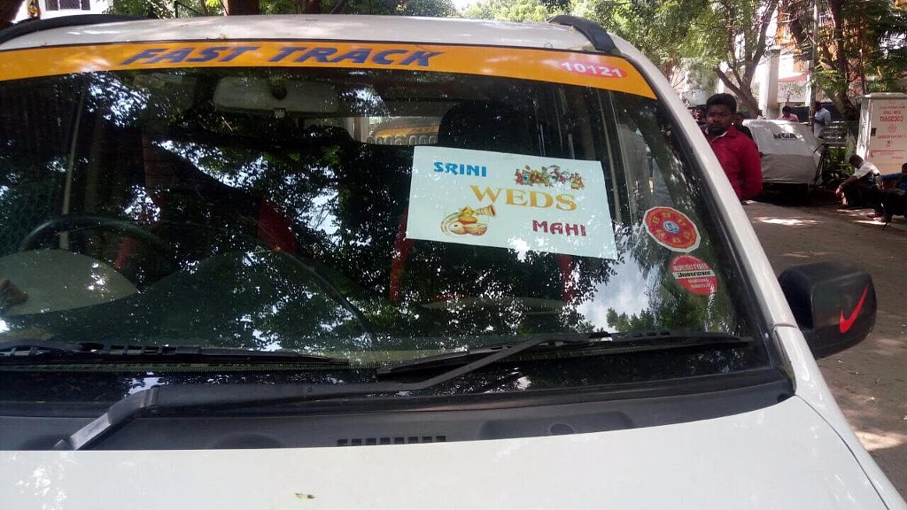 The vehicle in which the I-T officials came.