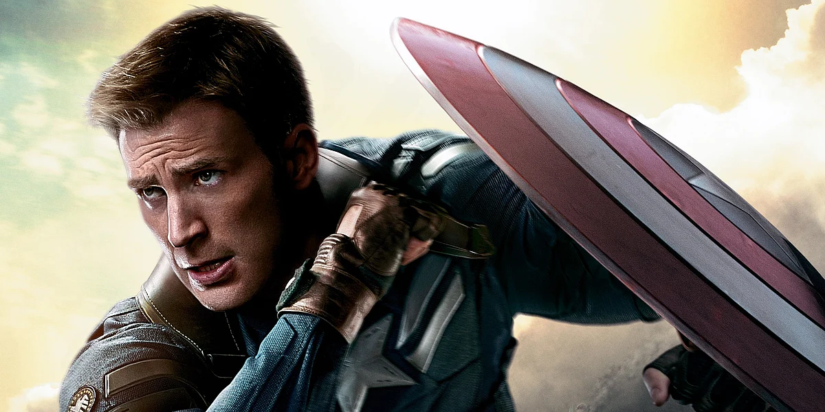 Chris Evans as Captain America.