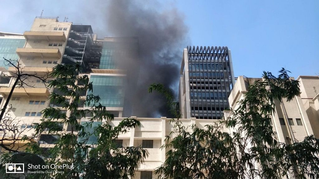 Massive fire breaks out at Vashi building, which housed Arunachal Bhawan.