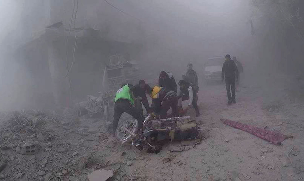 Over 20 civilians were also killed by an attack by the Syrian regime in the rebel-held Eastern Ghouta region.