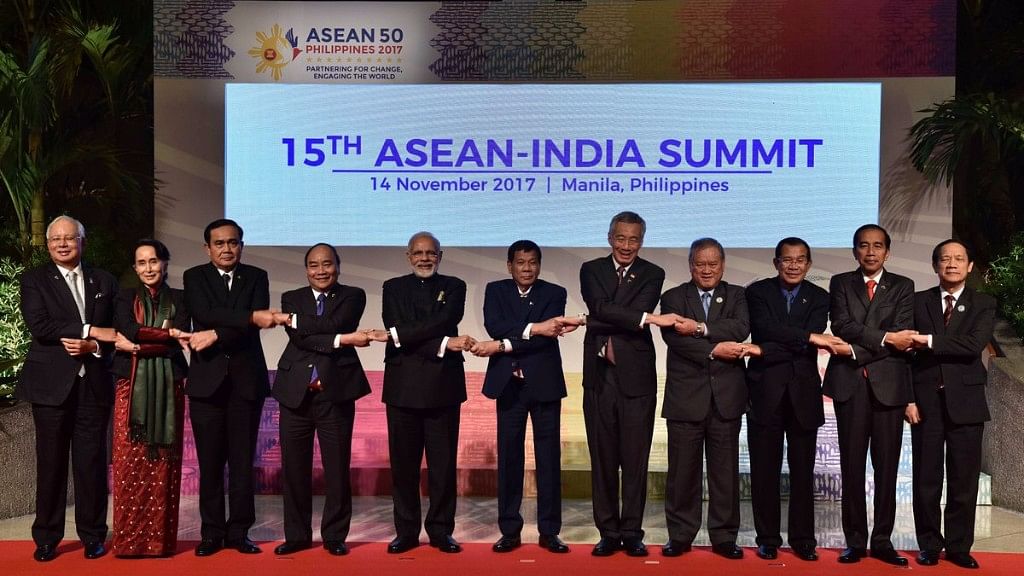 Prime Minister Narendra Modi at the ASEAN Summit.